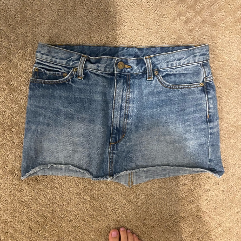 Free People denim skirt